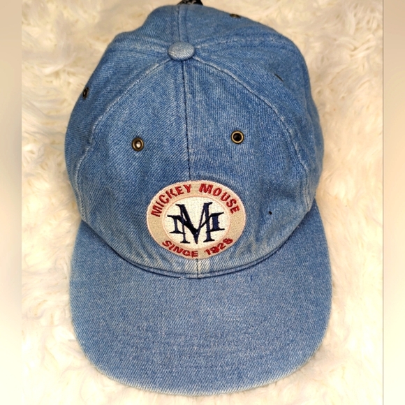 Vintage Accessories - Vintage Goofy's Hat Co. Denim Mickey Hat